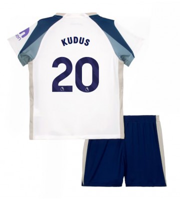 Tottenham Hotspur Mohammed Kudus #20 Replika Hemmatröja Barn 2025-26 Kortärmad (+ Korta byxor)